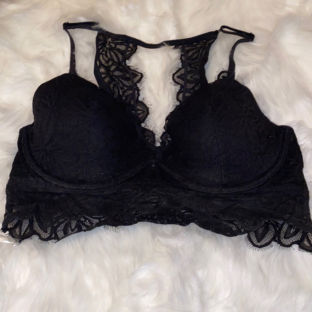 VS Pink Lace Push-Up Bra/Bralette Sz L Sexy